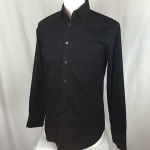 Black express button up